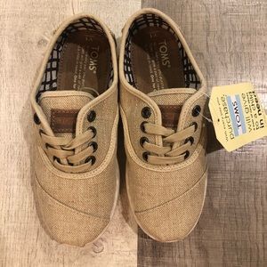 Toms Cordones Natural Burlap - Youth 1